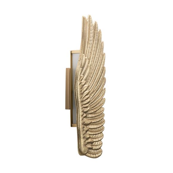 that's living feather brass right wall sconce wall sconce