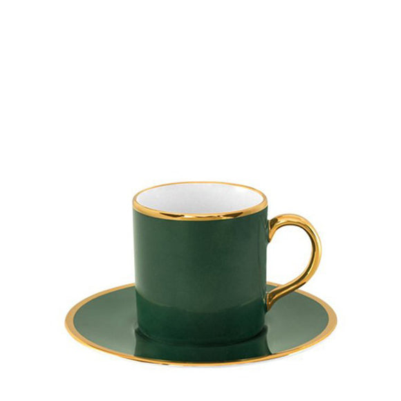 porcel lush forest coffee cup and saucer set of 6 tea & coffee