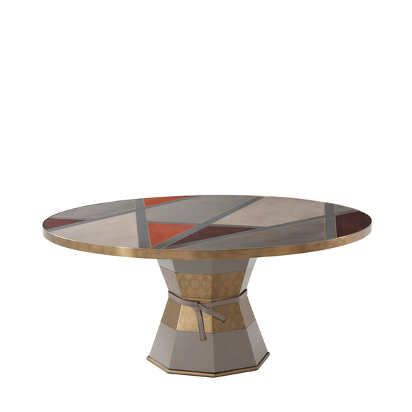 theodore alexander iconic round dining table ii dining tables