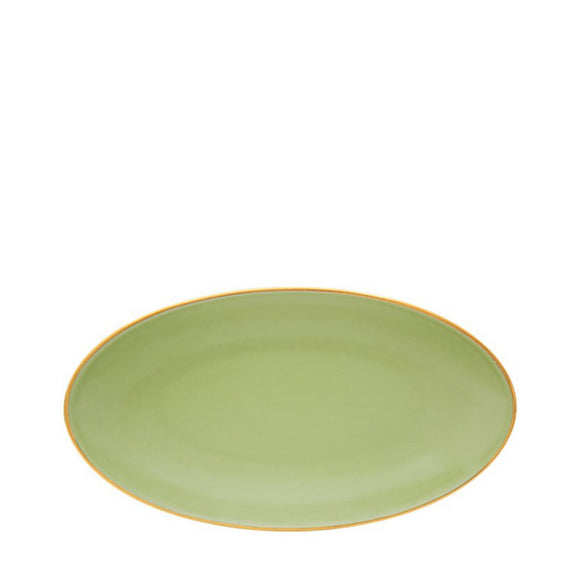 porcel olympus matcha oval pickle dish 20cm serving platters