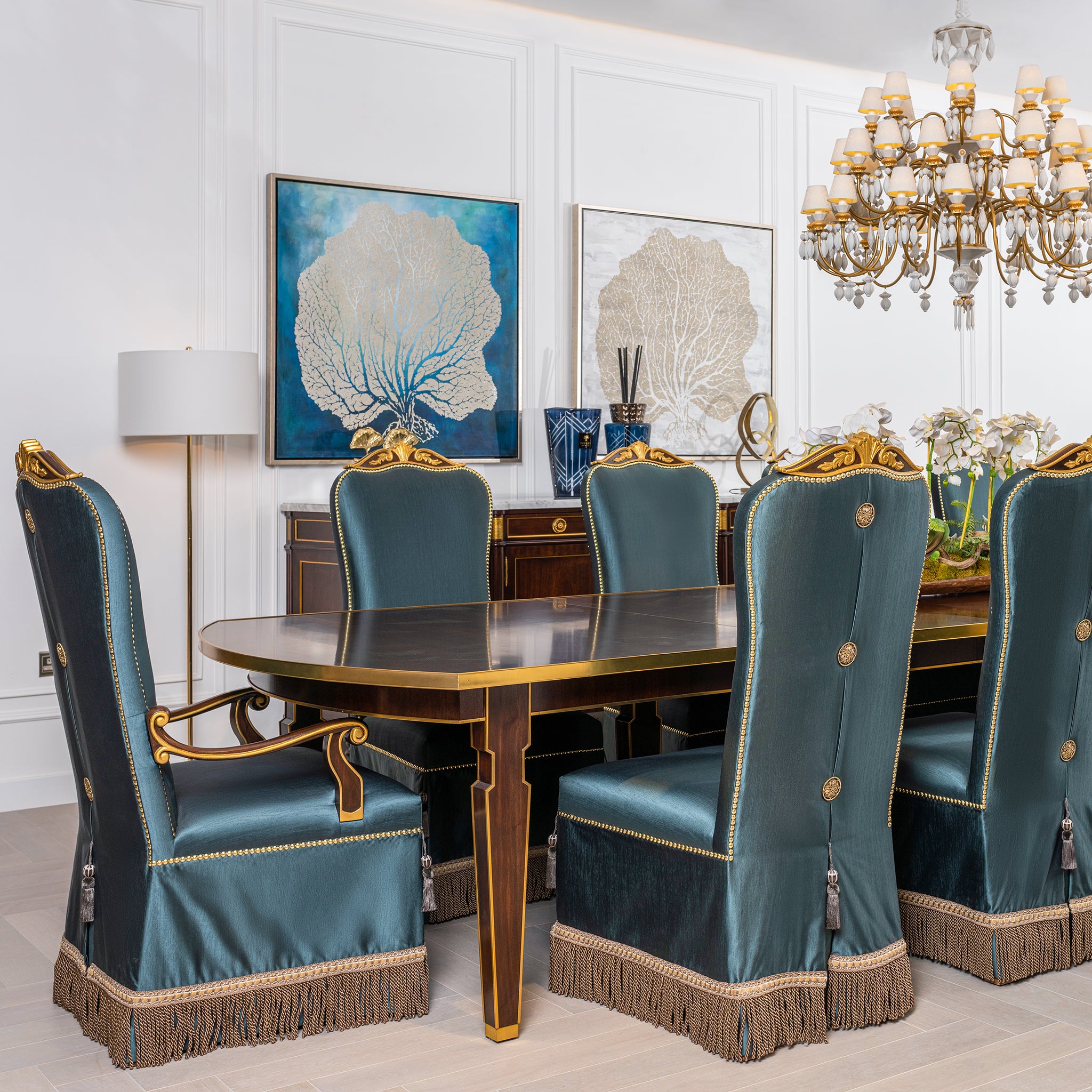 theodore alexander sebastiano extending dining table dining tables
