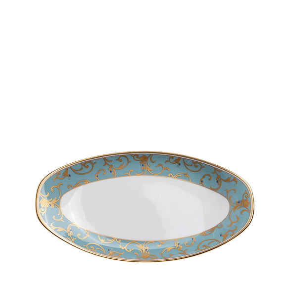 narumi anatolia blue mix & match 23cm butter tray serving trays & stands