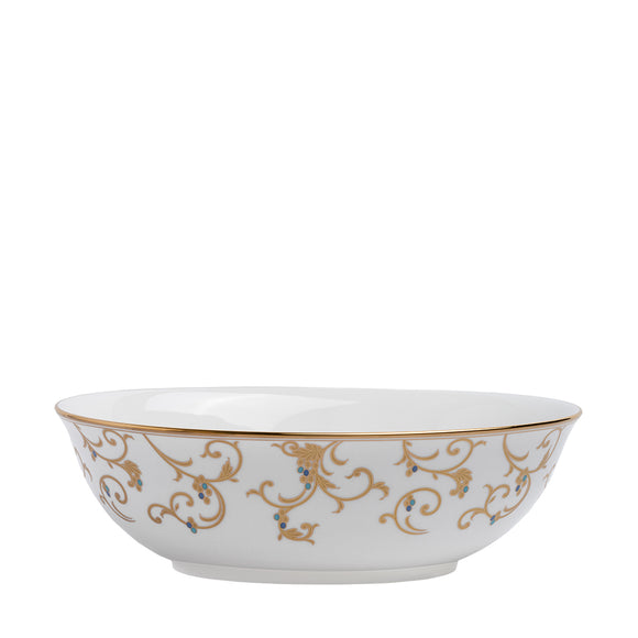 narumi anatolia blue mix & match 24cm oval vegetable bowl bowls