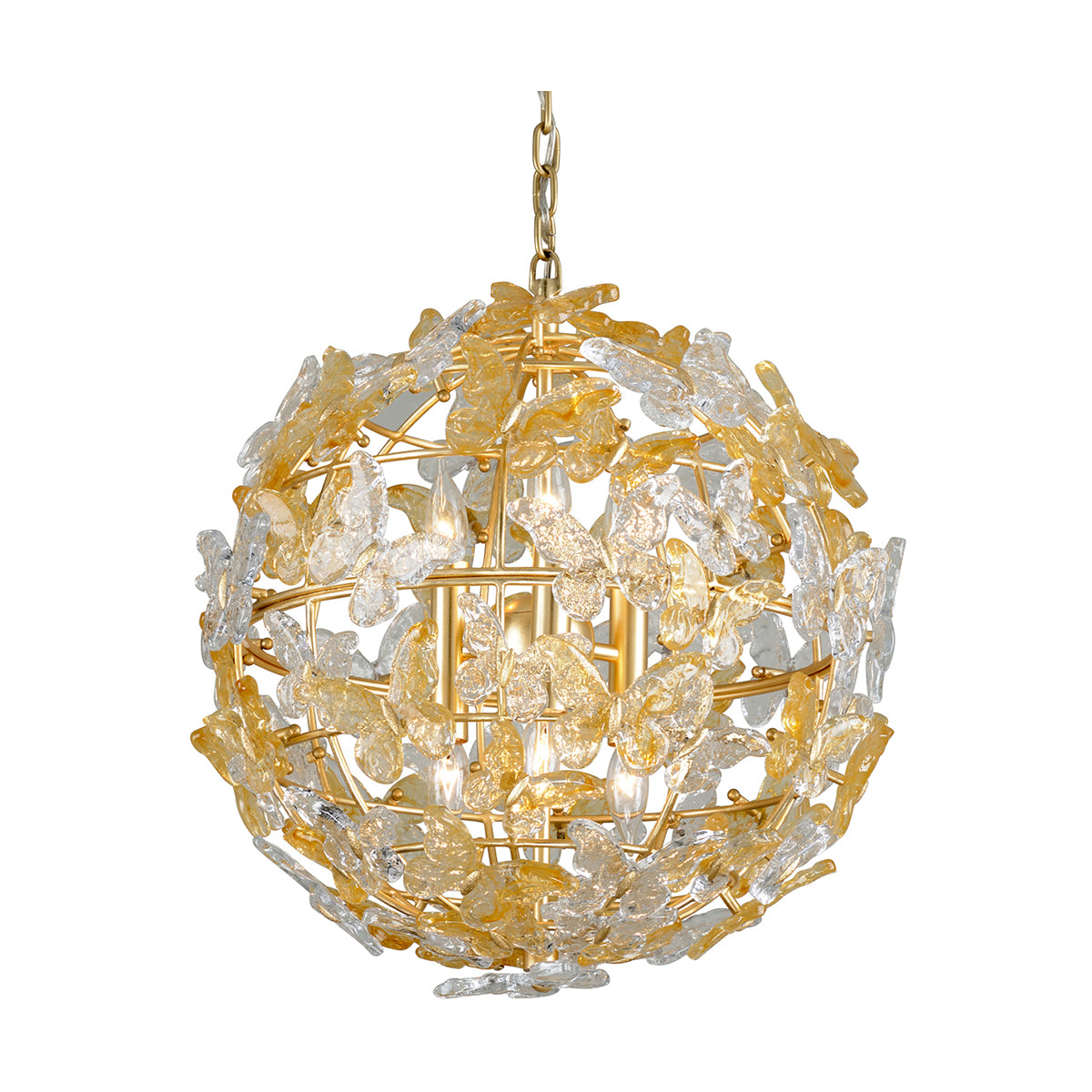 hudson valley milan gold leaf chandeliers