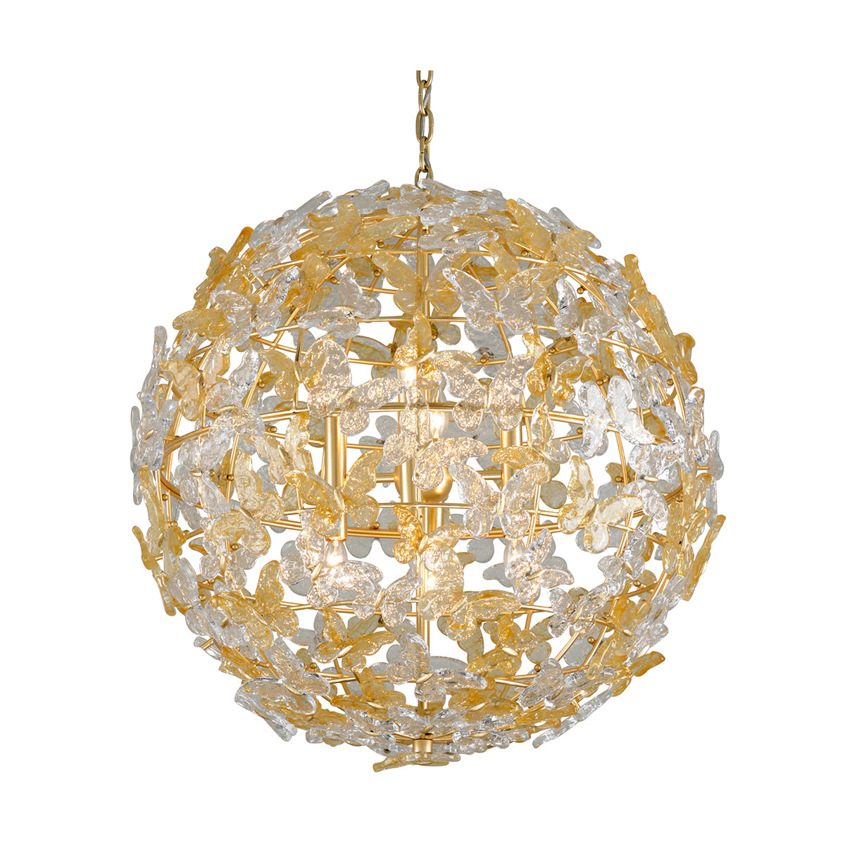hudson valley milan gold leaf chandeliers