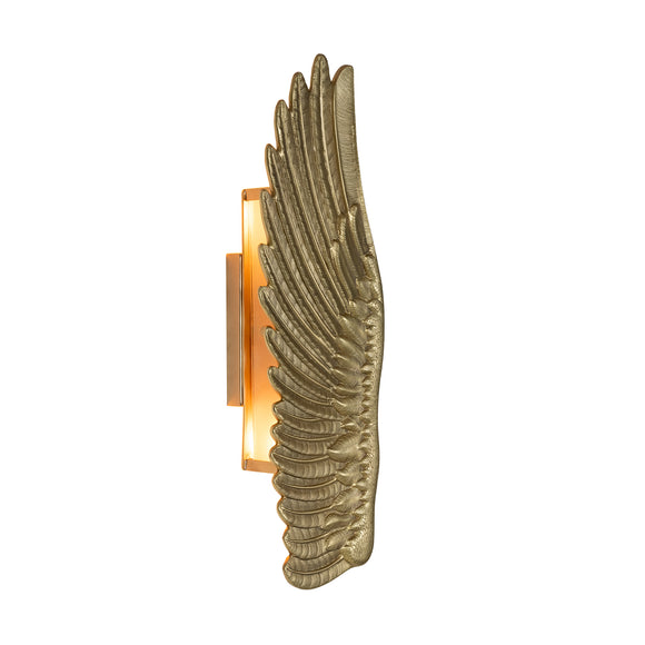 that's living feather brass left wall sconce wall sconce