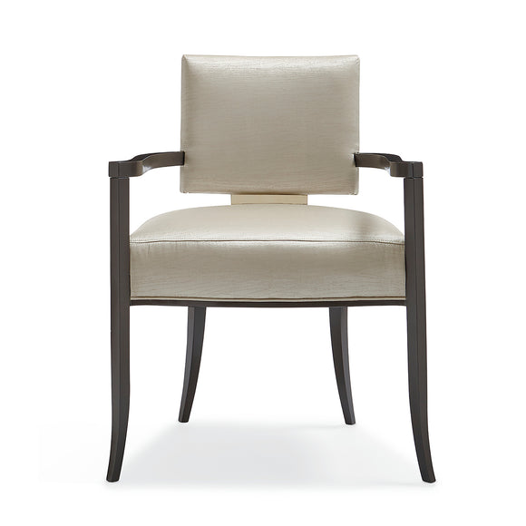 caracole reserved seating arm dining chairs