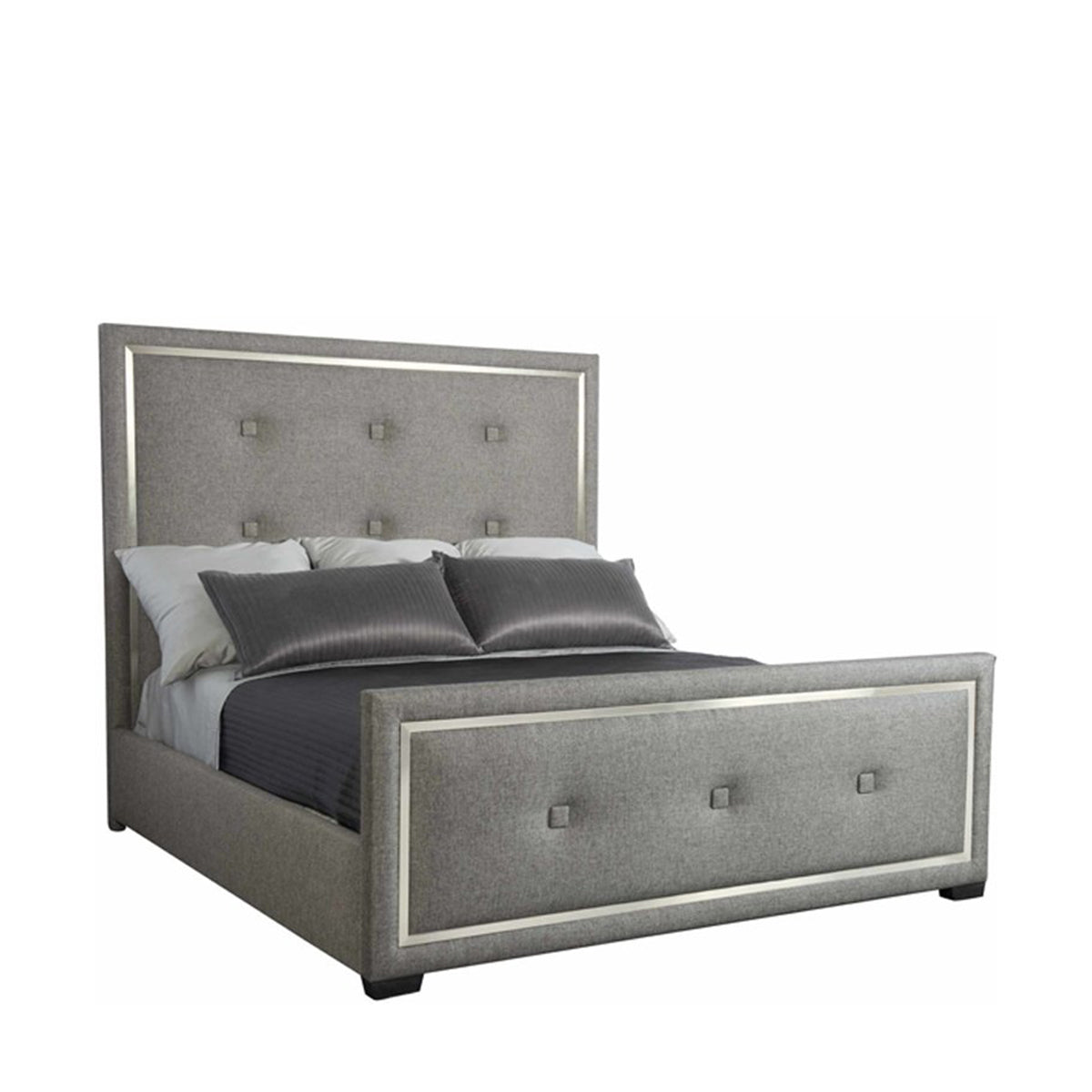 bernhardt decorage upholstered panel bed king beds