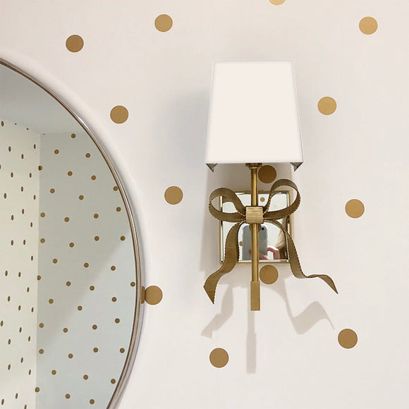 visual comfort ellery gros-grain bow small sconce wall sconce