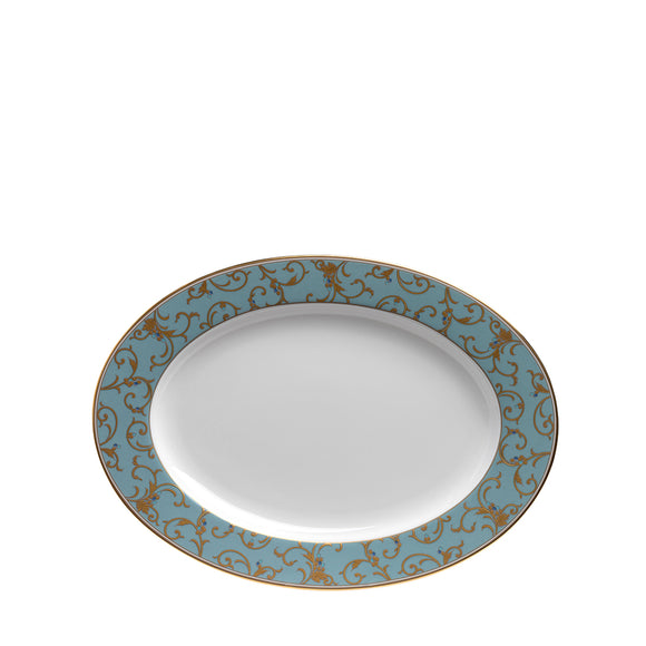 narumi anatolia blue mix & match 32cm oval platter serving platters