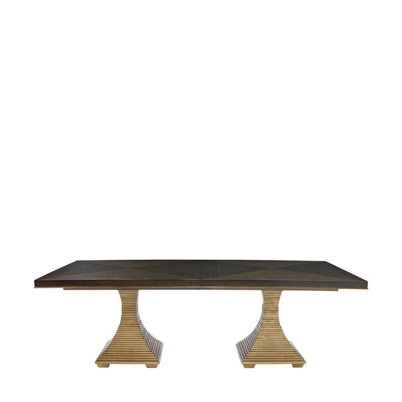 bernhardt jet set double pedestal dining table dining tables