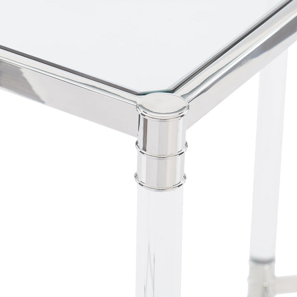 bernhardt celine metal rectangular cocktail table coffee tables 
