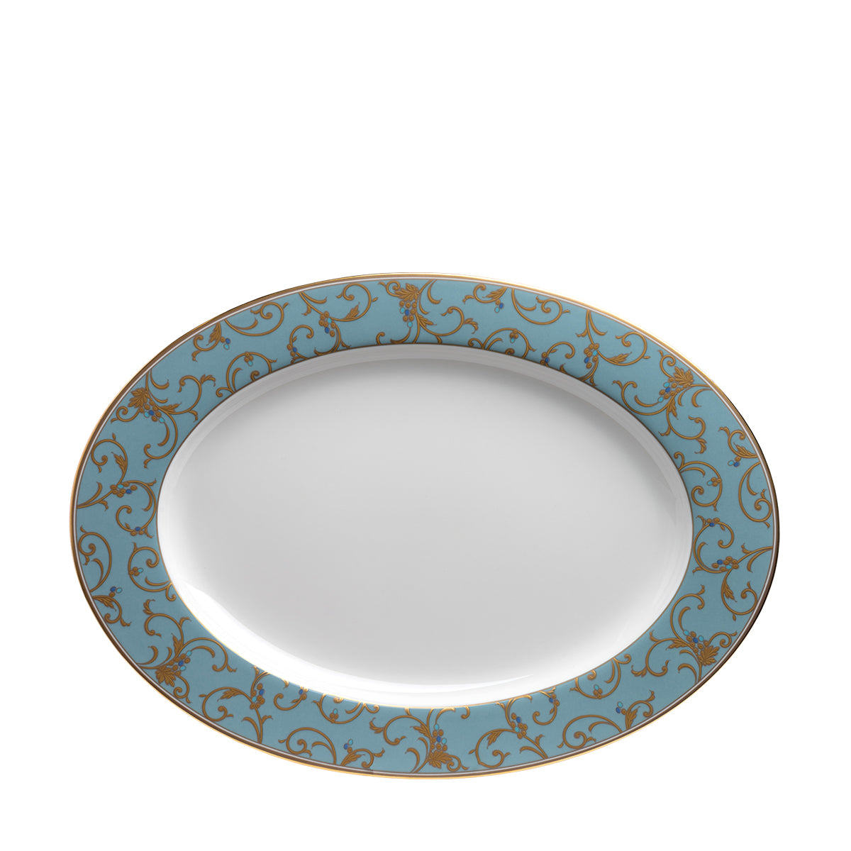 narumi anatolia blue mix & match 38cm oval platter serving platters