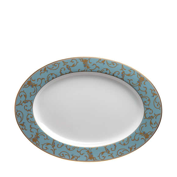 narumi anatolia blue mix & match 38cm oval platter serving platters