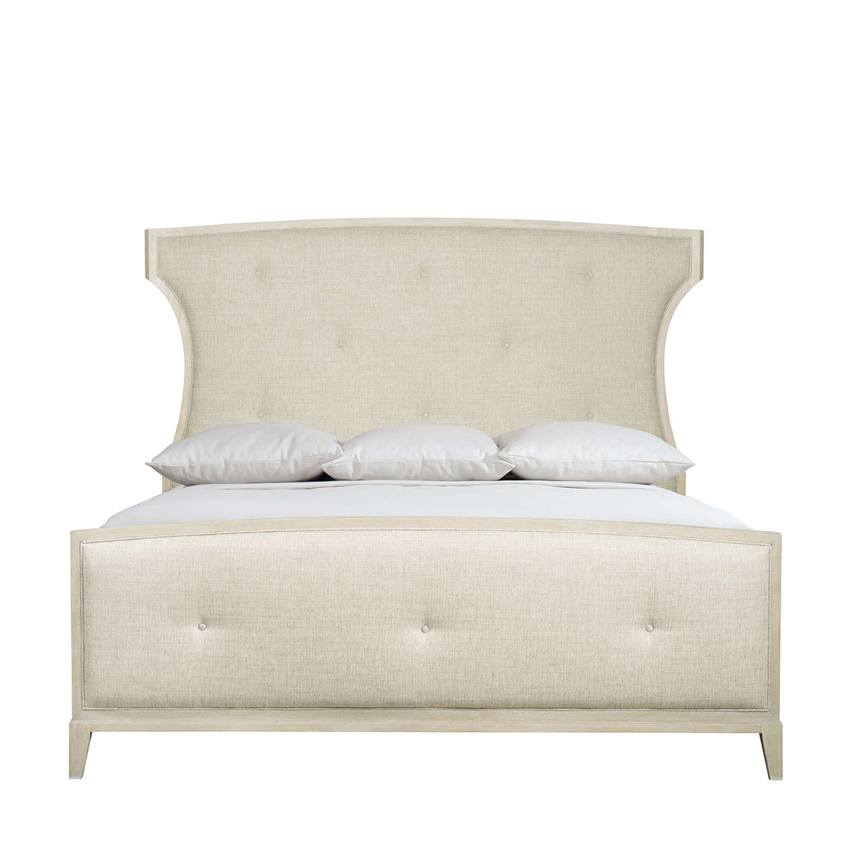 bernhardt east hampton upholstered bed  king beds