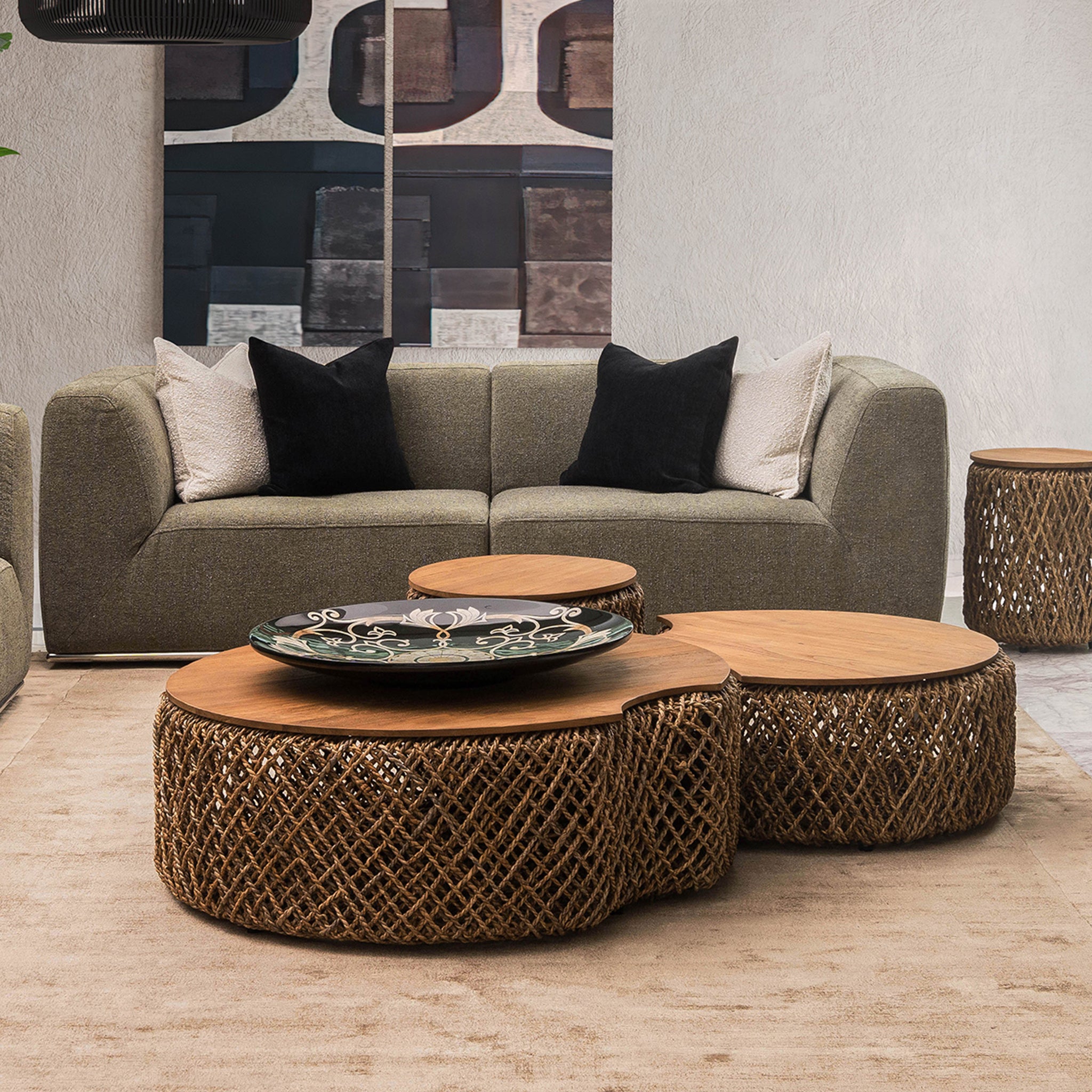that's living new frontier moss 2-seater composition loveseats & sofas