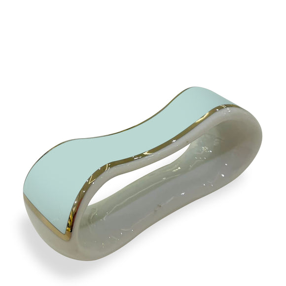 porcel ethereal blue napkin ring 7cm kitchen storage