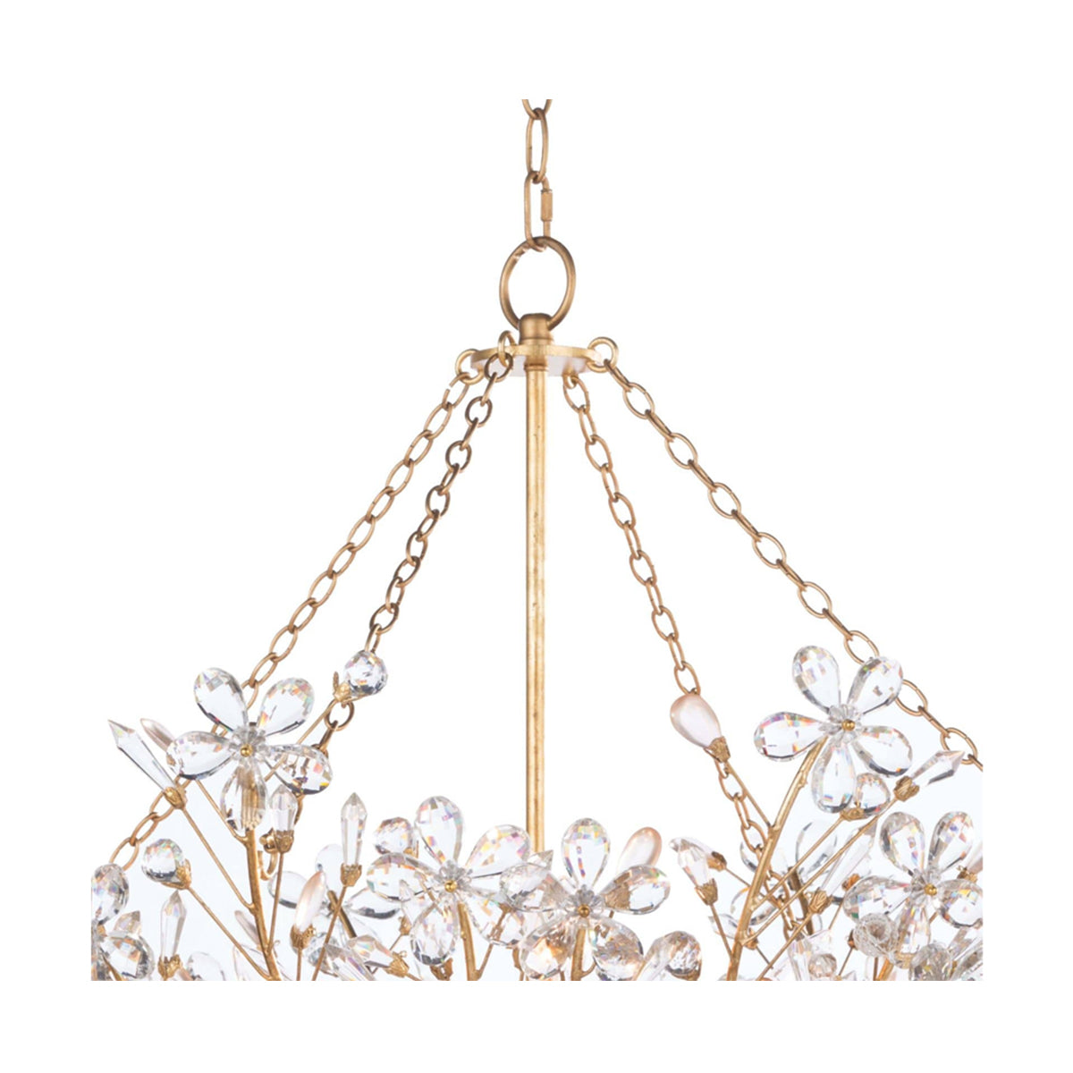 regina andrew cheshire basin chandelie  gold leaf chandeliers