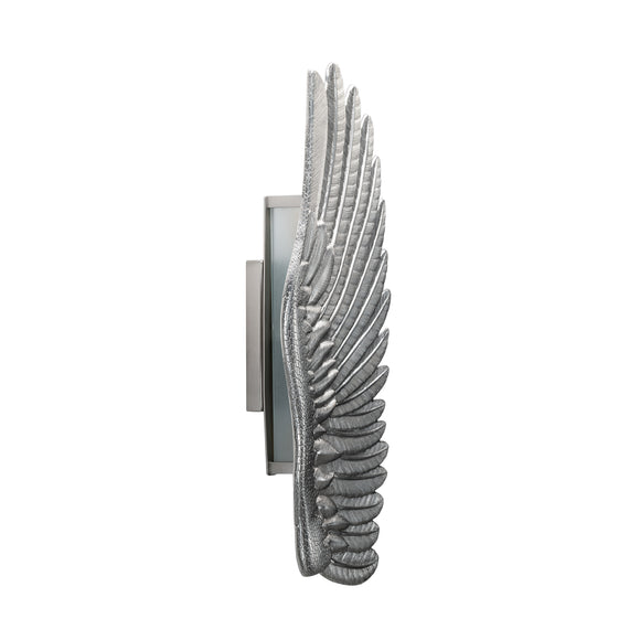 that's living feather nickel right wall sconce wall sconce