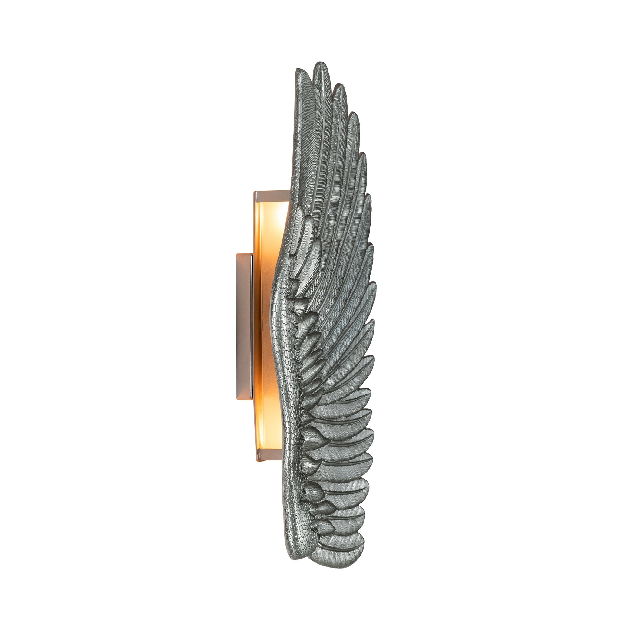 that's living feather nickel right wall sconce wall sconce