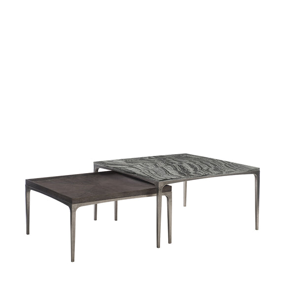 bernhardt strata charcoal cocktail table coffee tables