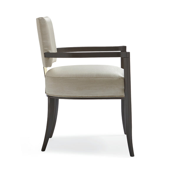 caracole reserved seating arm dining chairs