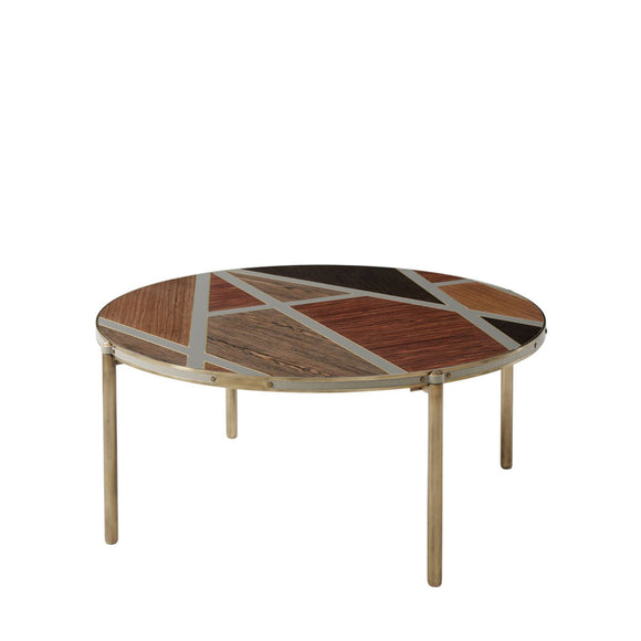 theodore alexander iconic round cocktail table coffee tables