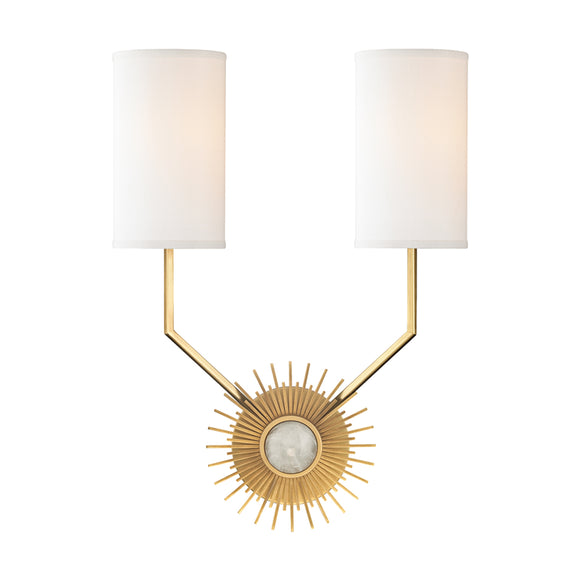 hudson valley borland 2 lt wall sconce wall sconce