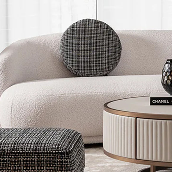that's living collections almofada chroma chenille round cushion decorative pillows & cushions