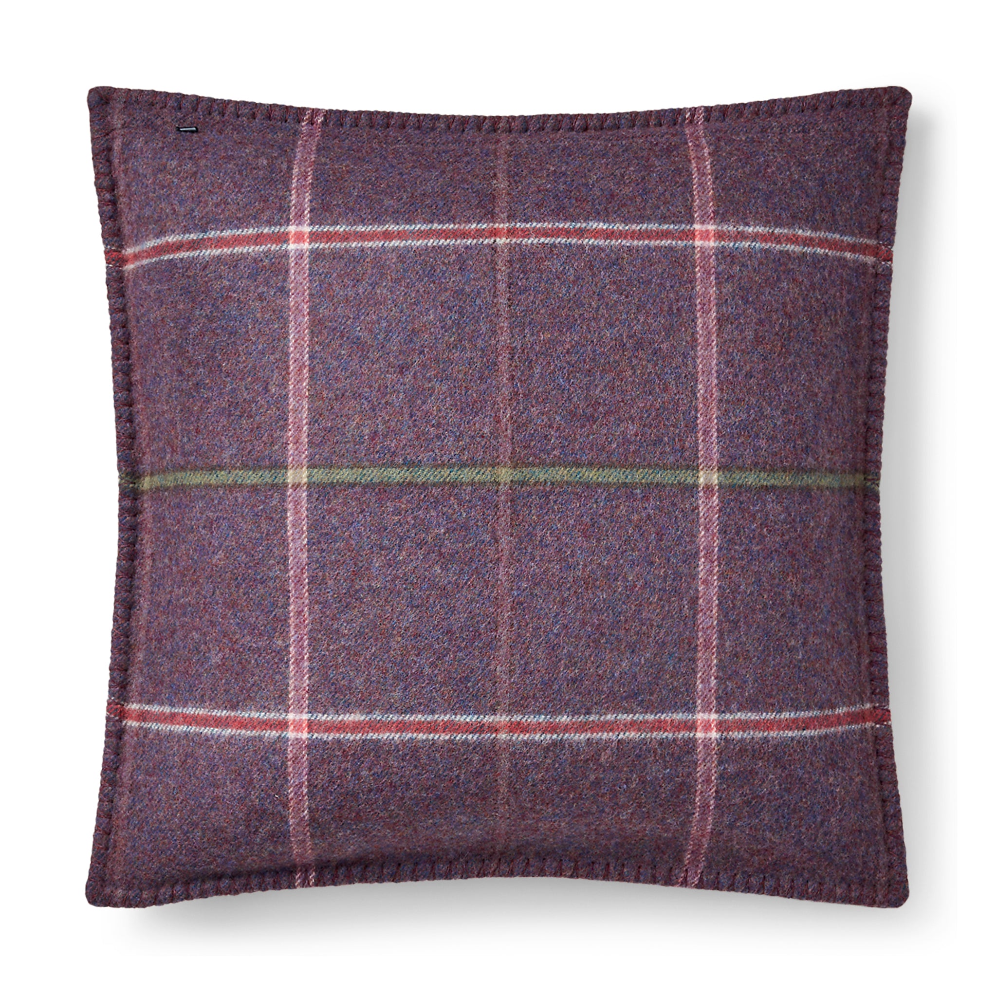 ralph lauren platsfield plaid throw pillow purple decorative pillows & cushions