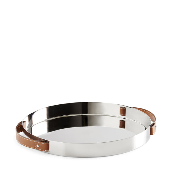 ralph lauren wyatt tray in stainless steel silver serving trays & stands