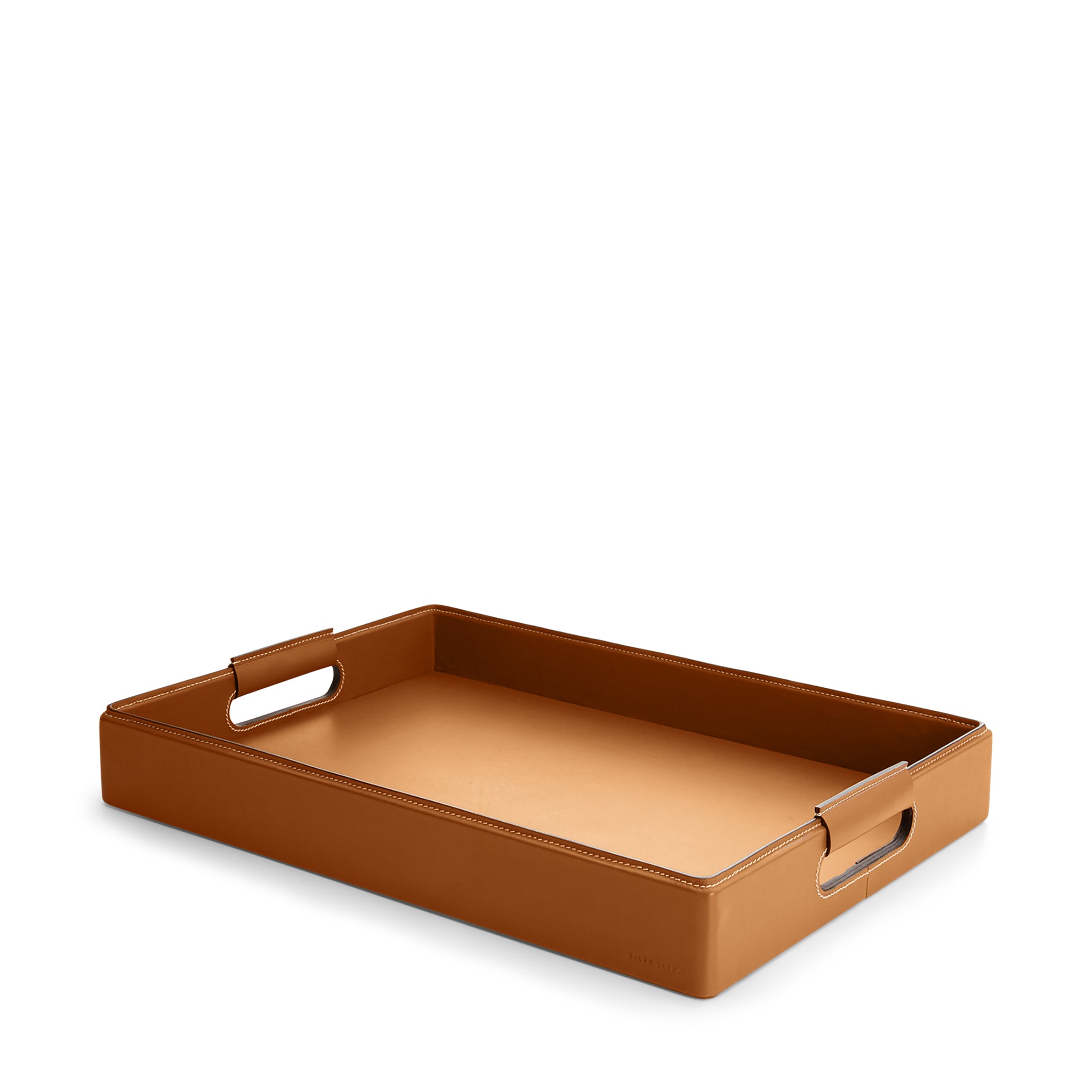 ralph lauren wyatt large tray leather color home accessories