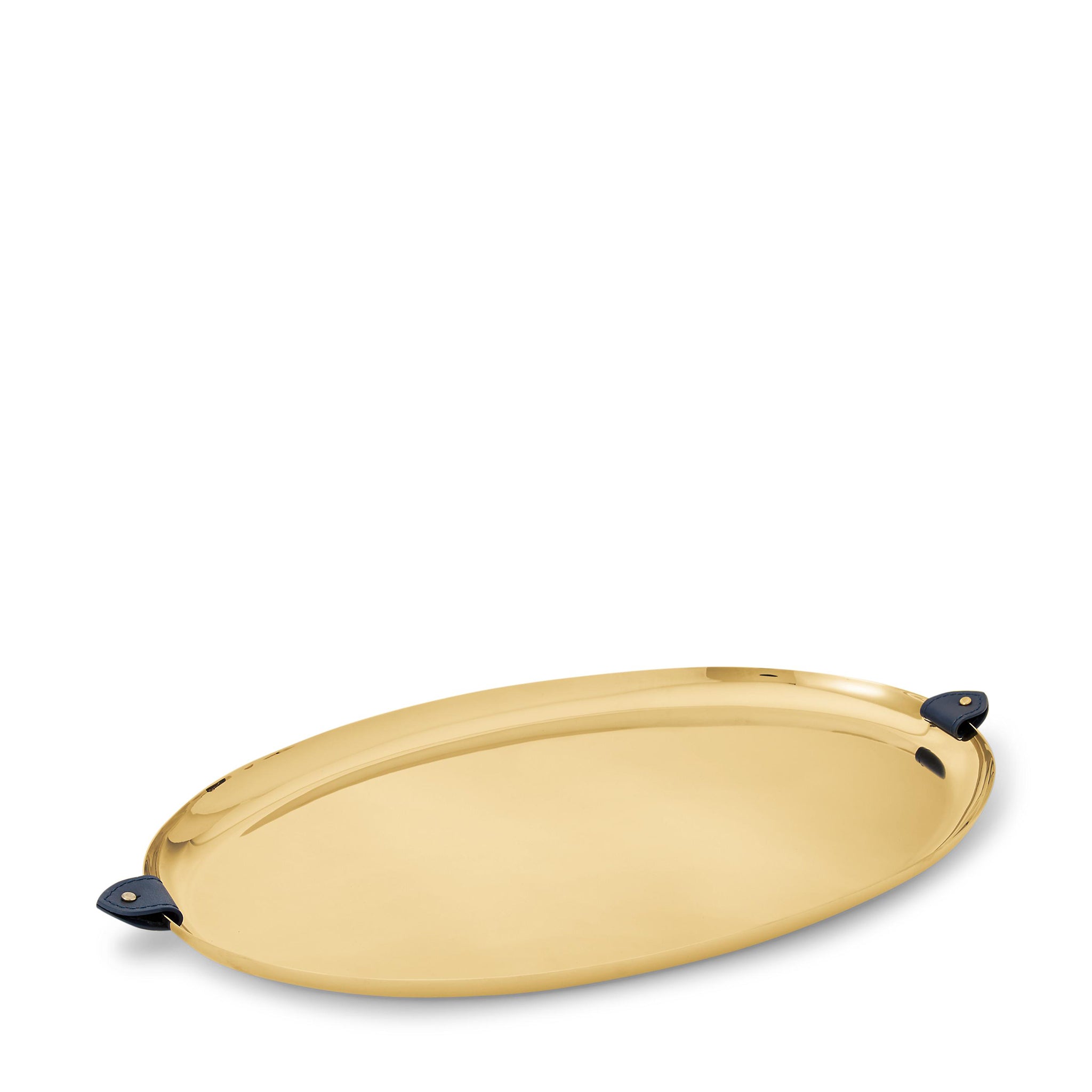ralph lauren wyatt oval platter gold and navy serving platters