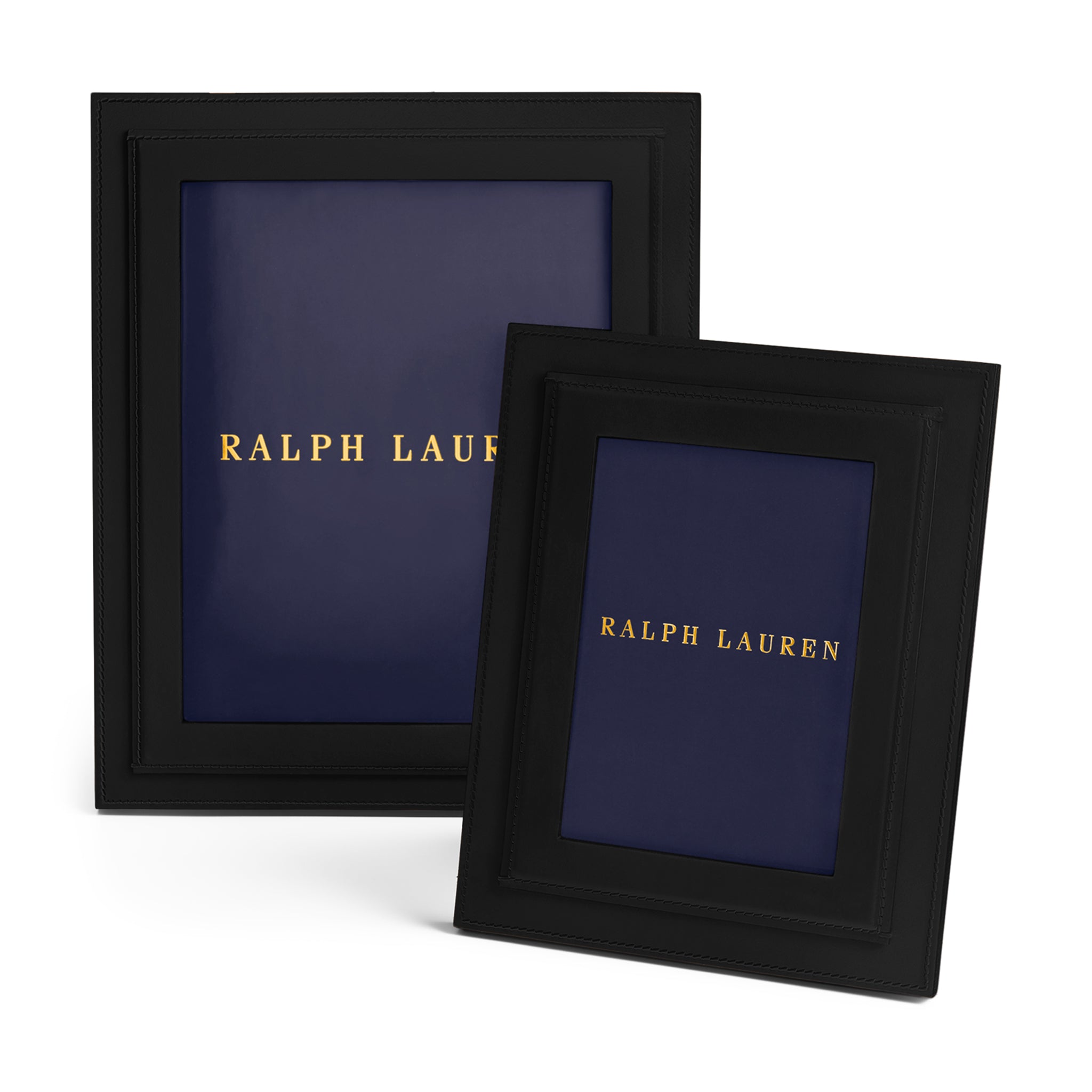 ralph lauren brennan leather frame large black frames