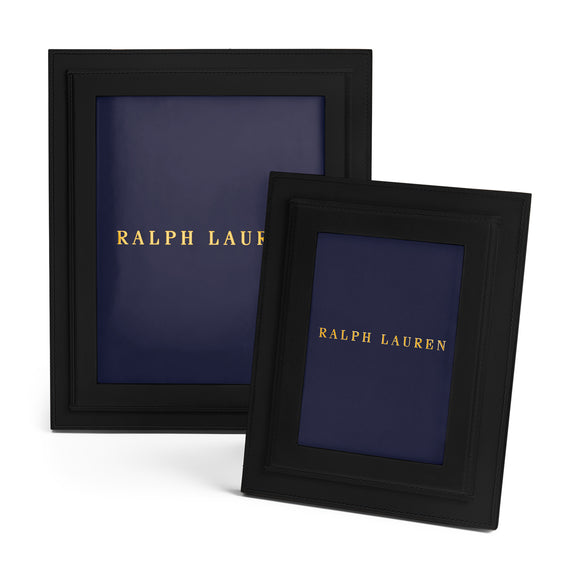 ralph lauren brennan leather frame small black frames
