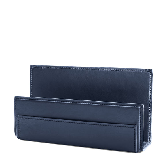 ralph lauren brennan letter holder in leather navy home accessories