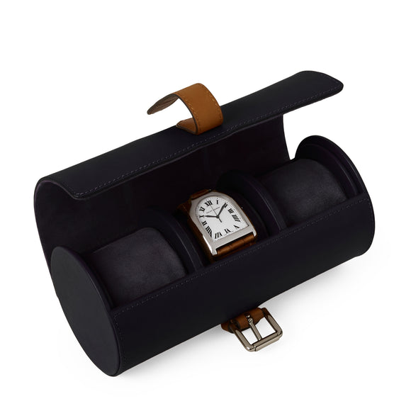 ralph lauren toledo watch travel case navy blue home accessories