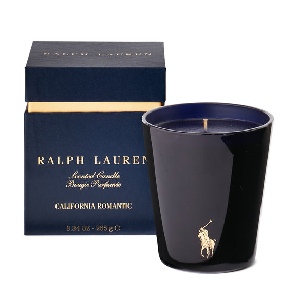 ralph lauren california romantic candle navy and gold scented candles