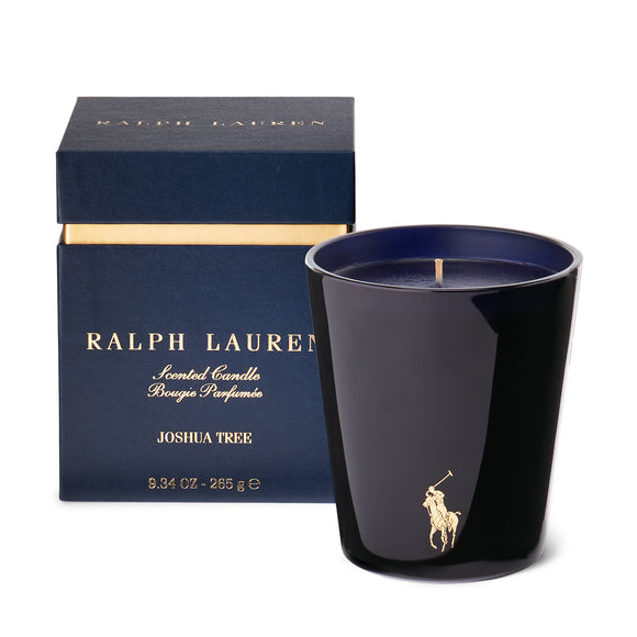 ralph lauren joshua tree candle navy and gold scented candles