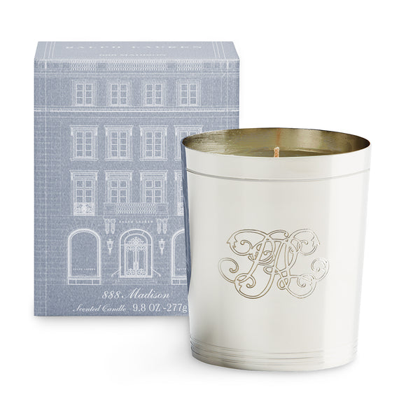 ralph lauren 888 madison flagship candle silver scented candles