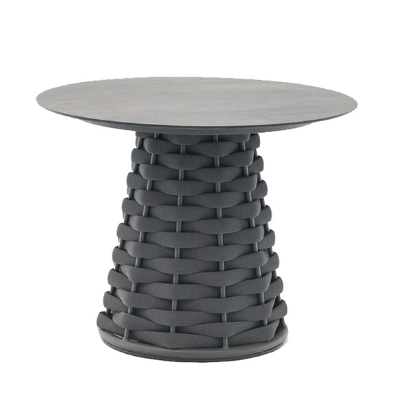 that's living outdoor hug round lunch table outdoor dining tables