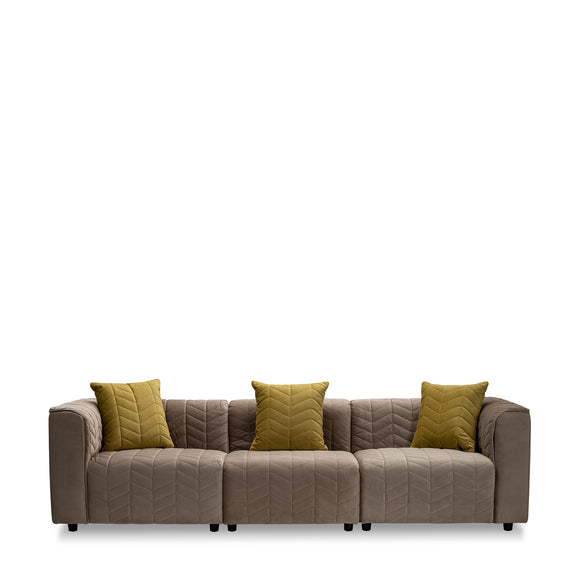 that's living langdon velvet 3 seater composition loveseats & sofas