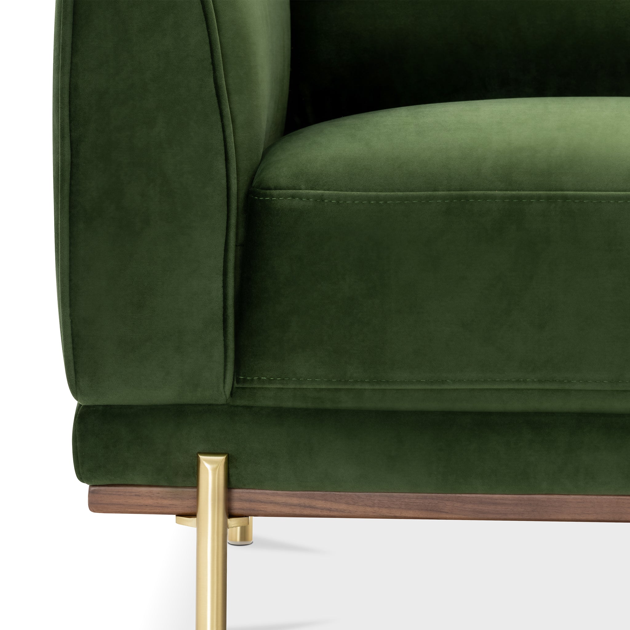 that's living valdivia verde velvet 3-seater sofa loveseats & sofas