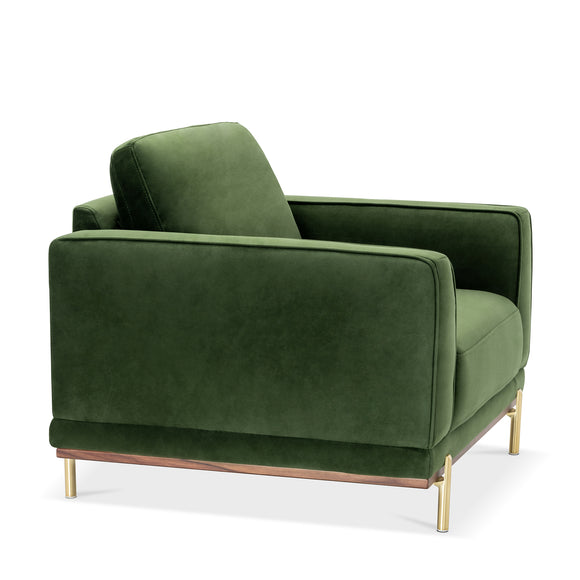 that's living valdivia verde velvet armchair chairs 