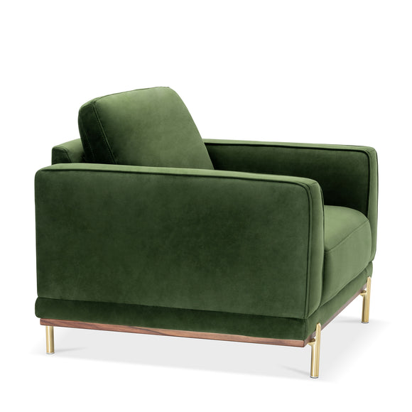 that's living valdivia verde velvet armchair chairs