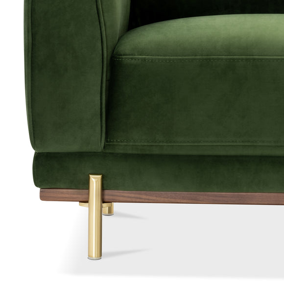 that's living valdivia verde velvet armchair chairs