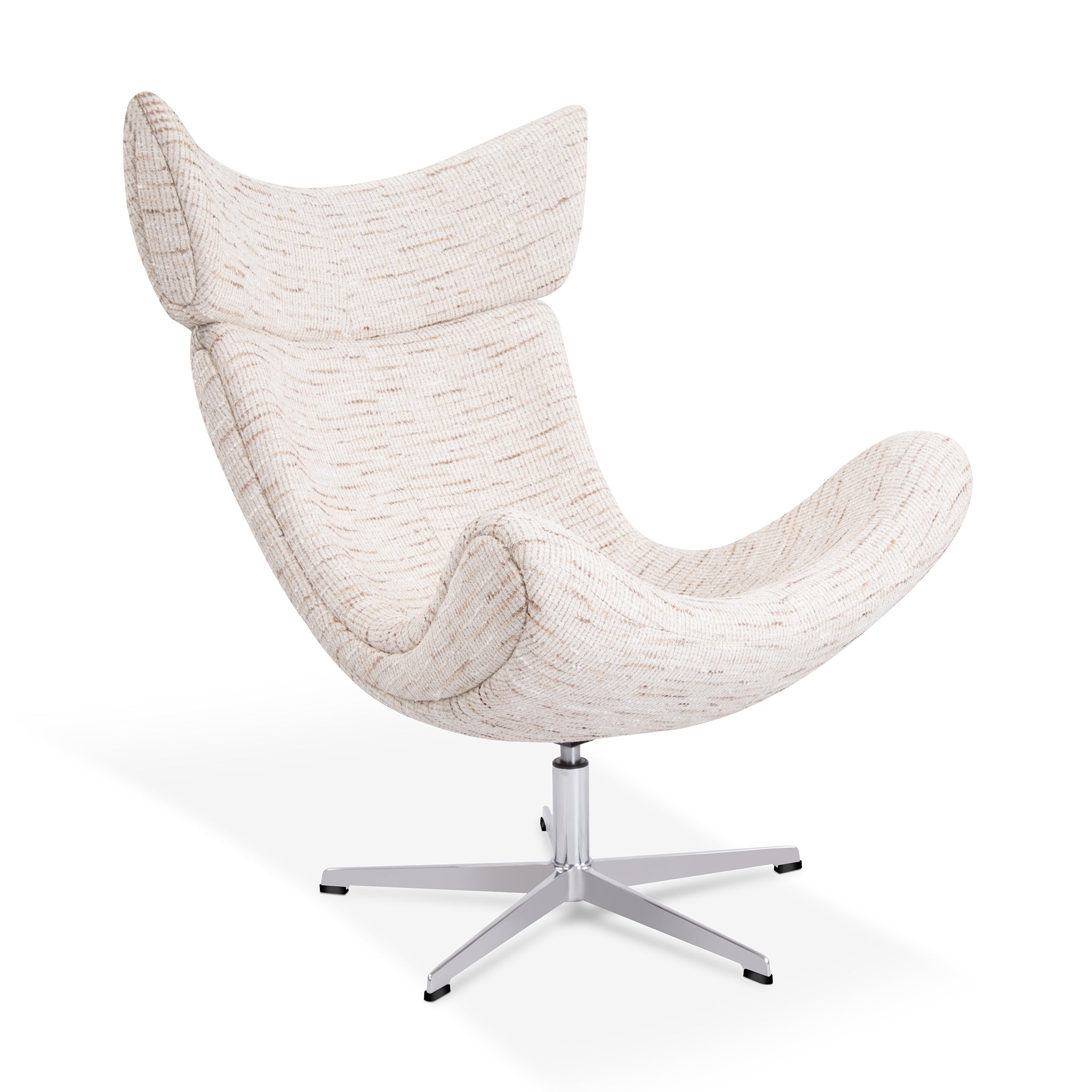 that's living xavier light chenille swivel chair & ottoman chairs