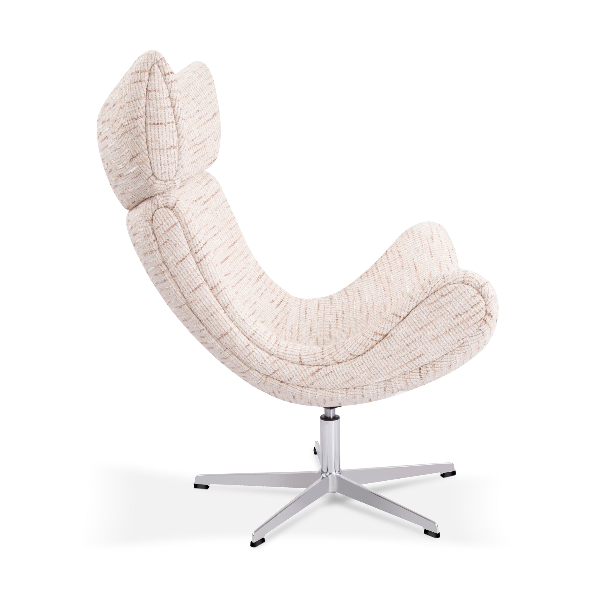 that's living xavier light chenille swivel chair & ottoman chairs