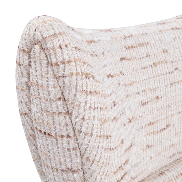that's living xavier light chenille swivel chair & ottoman chairs