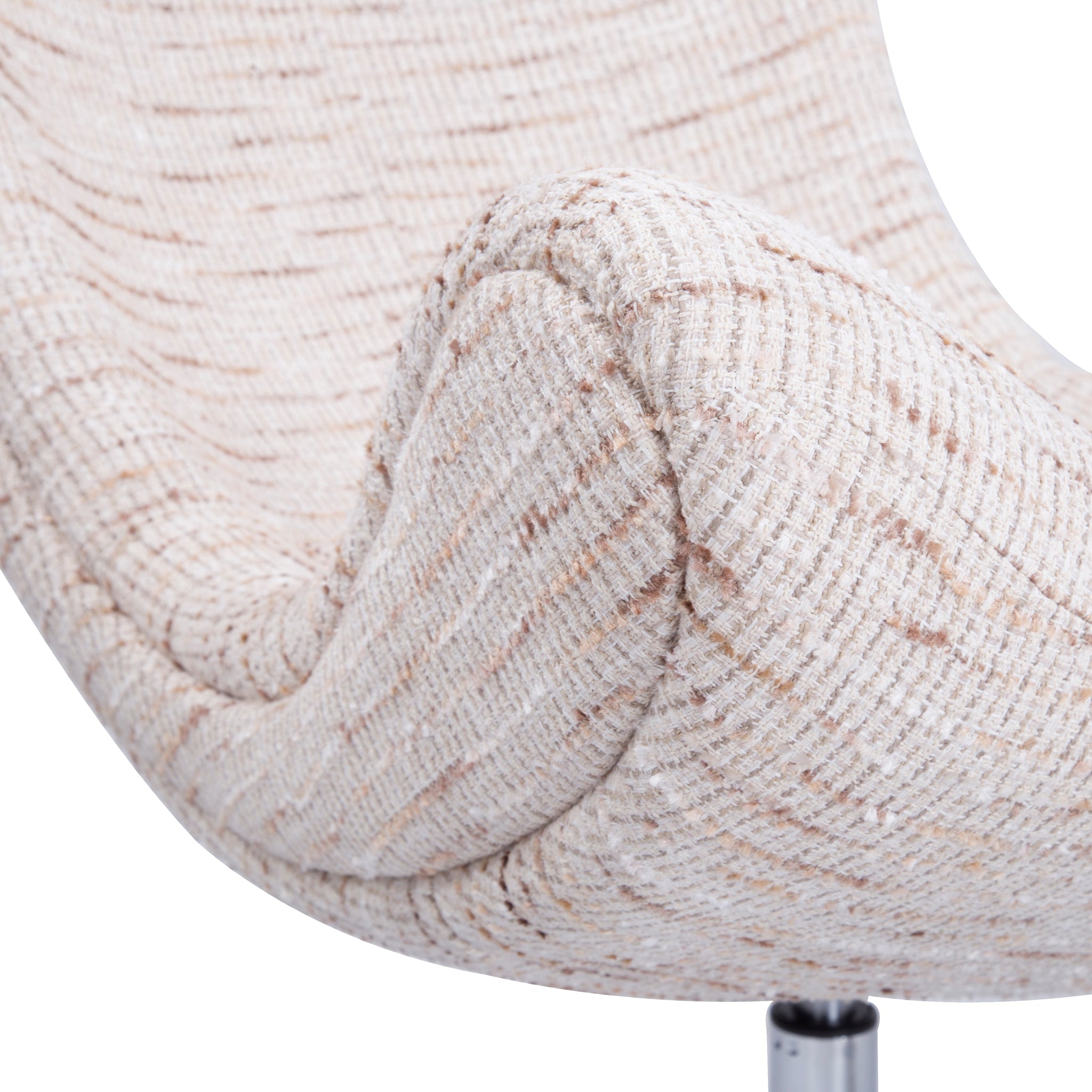 that's living xavier light chenille swivel chair & ottoman chairs